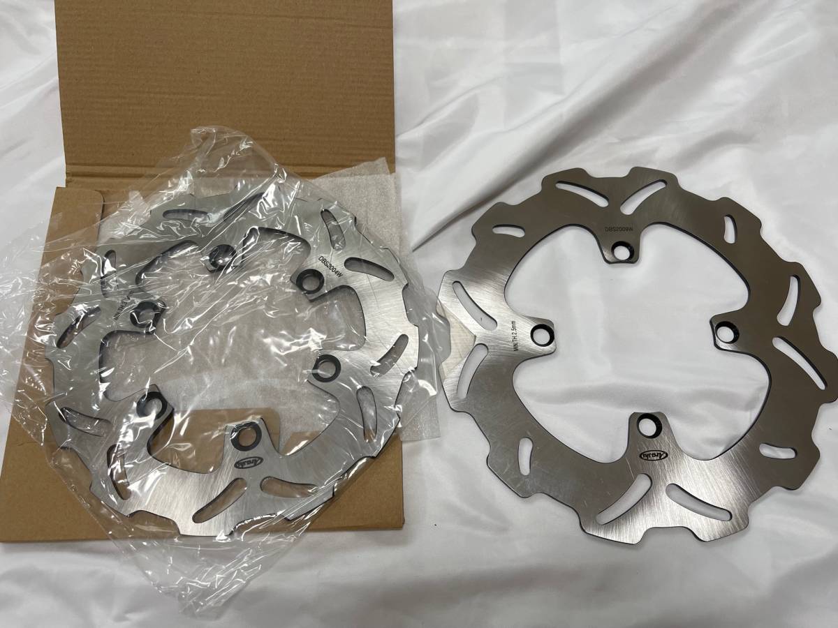 ☆KLX250 Dトラッカー他 Arashi製前後ブレーキディスク極美品 