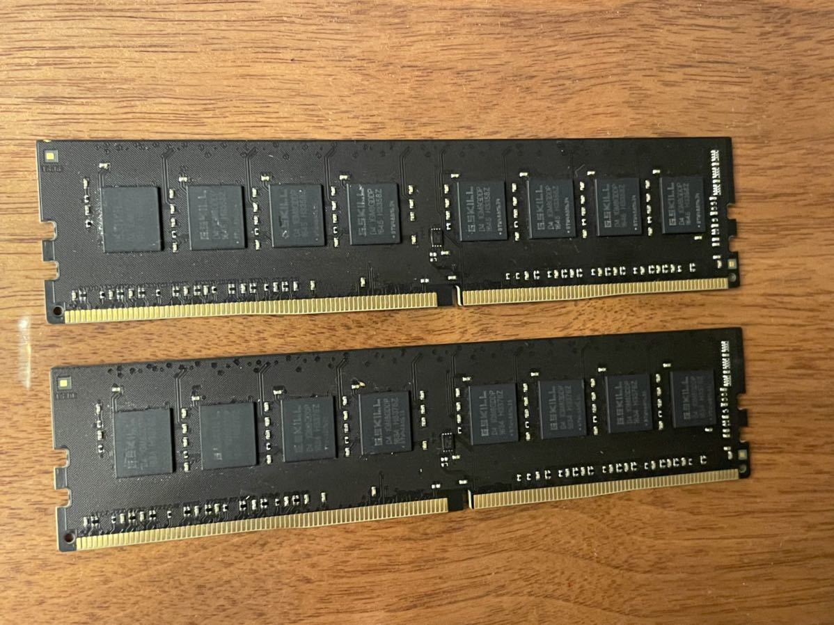 G.Skill DDR4 2400 8GBデスクトップ用メモリー　２枚組　合計16GB 動作品