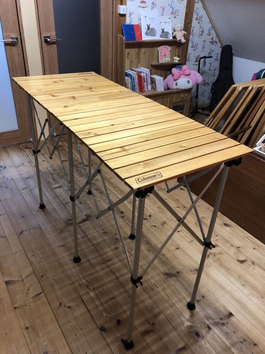 コールマン ナチュラルウッド カウンターテーブル Coleman 収納バッグ付 ナチュラルウッド Coleman カウンターテーブル コールマン Coleman