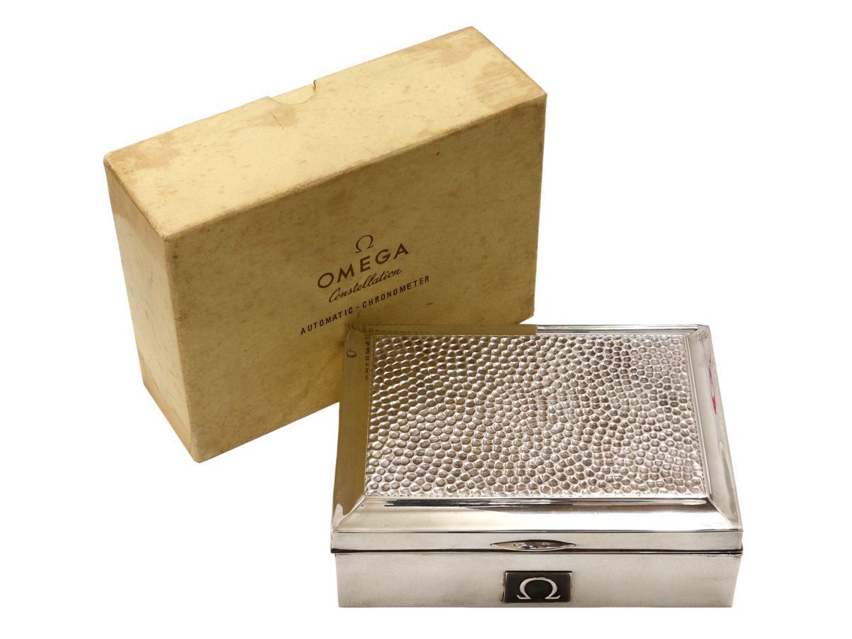 超レア ヴィンテージ オメガ スターリングシルバー 950 銀製 ケース 箱  