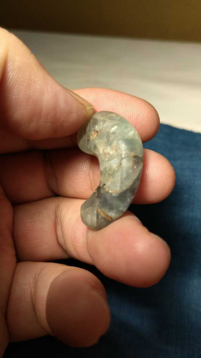 古墳期 出土 本水晶勾玉 水晶 縄文時代 弥生 石器 土器 翡翠勾玉 根付