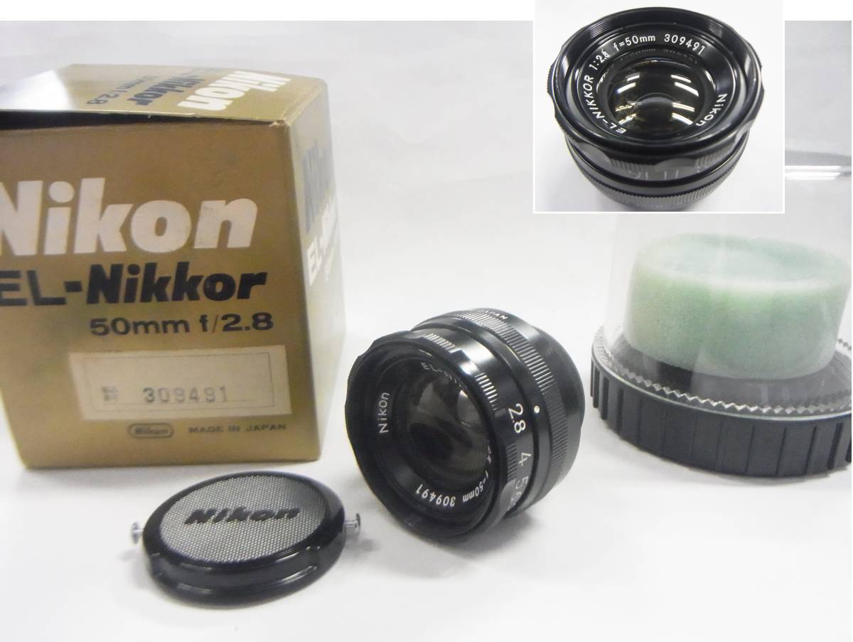 Nikon EL2 NIKKOR 50mm 付属品あり 50mm Nikon Lens Nikkor - 1:2.8 EL-NIKKOR NIKKOR NIKON ENLARGING