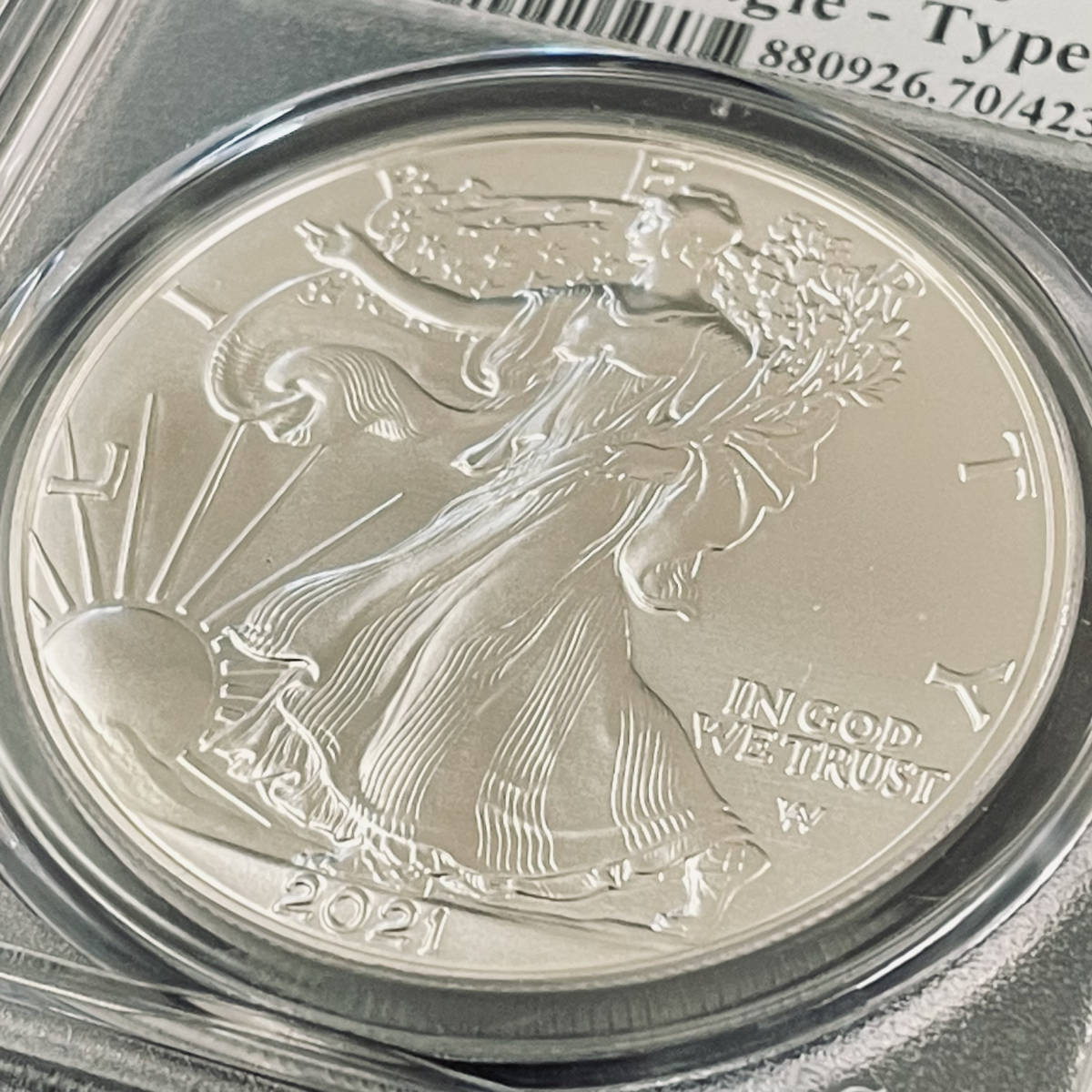 Silver Eagle Type 0 1 American $1 - Coins | MS70 Proof Pinehurst 2
