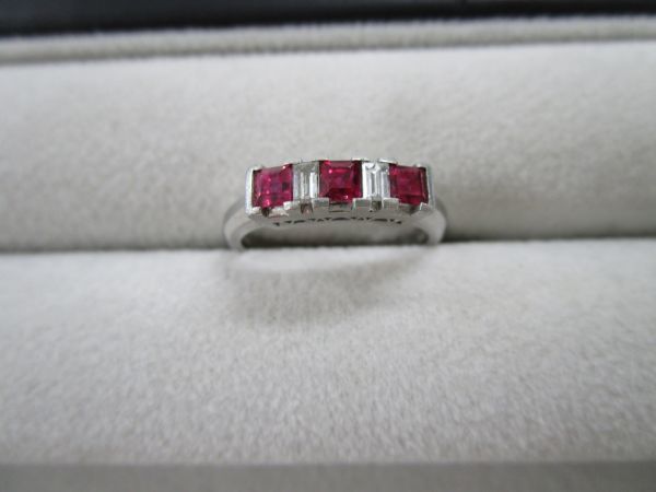 全国無料，大人気 7404/cr/05.18 三越 良質ルビー 0.67ct＆極上ダイヤ 