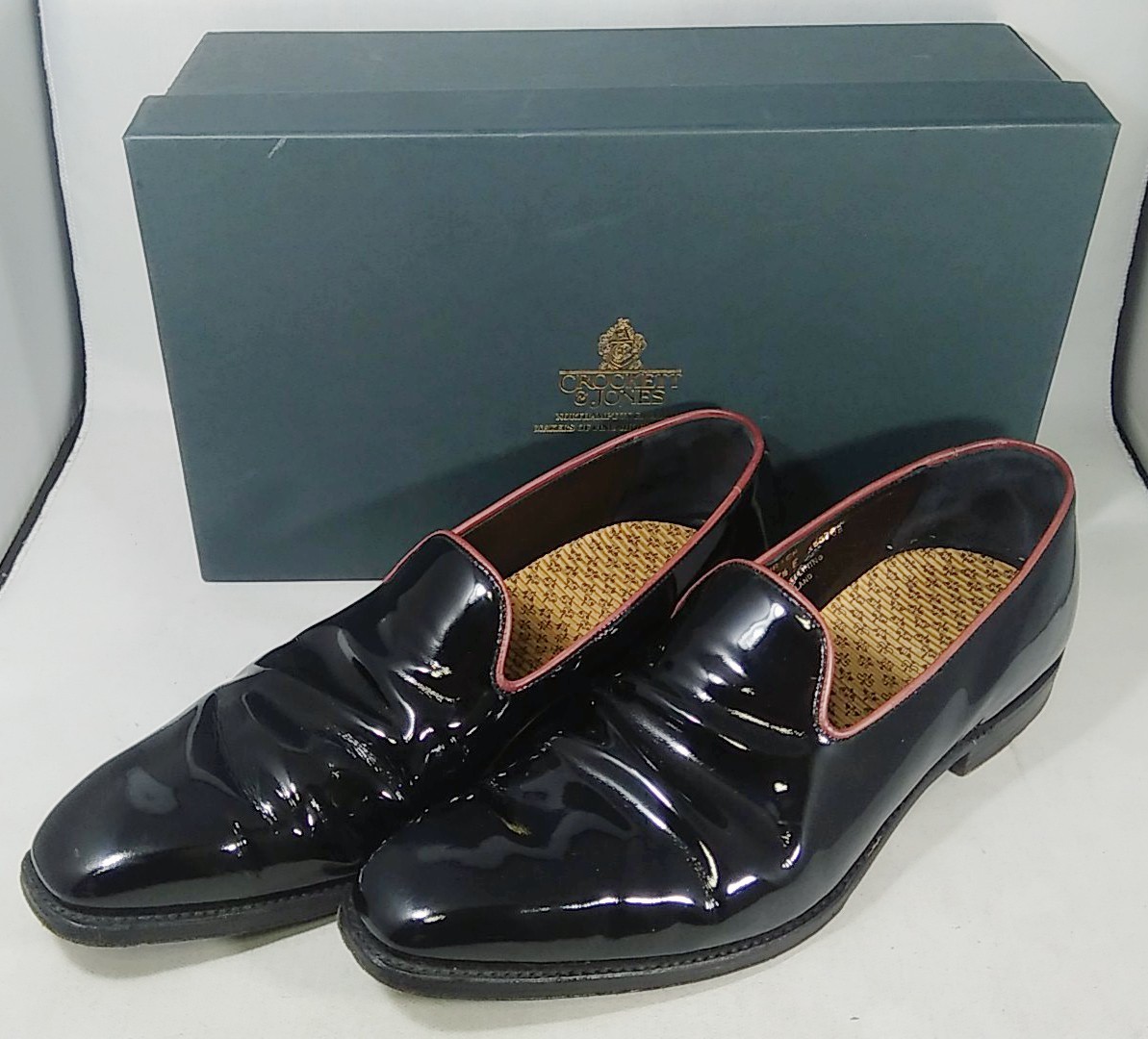  CROCKETT＆JONES クロケット＆ジョーンズ スリッポン ドレスシューズ ブラック 約26cm(26.0cm)｜売買されたオークション情報、yahooの商品情報をアーカイブ公開 - オークファン 26.0cm