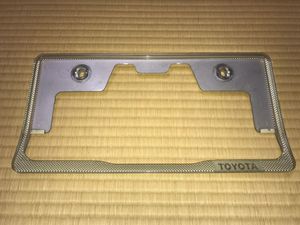 トヨタ 純正オプション 当時物 ウィザード 風 ナンバーフレーム かっこよ
