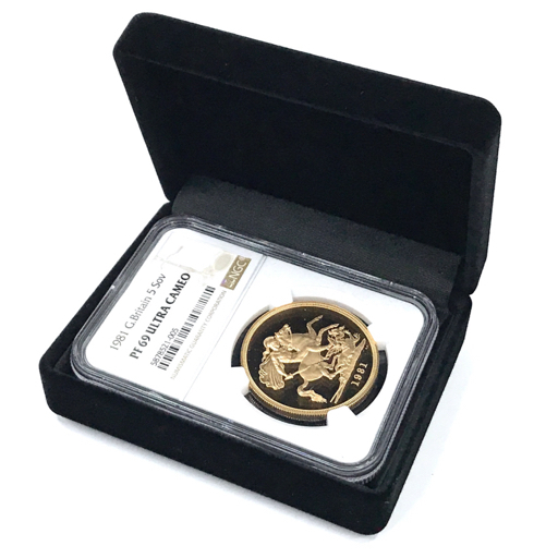 1円 1981年 エリザベス2世 5ポンド 金貨 Pf69ucam Ngc 発行枚数5000枚 39 94g 3 5cm ケース付き ヨーロッパ 売買されたオークション情報 Yahooの商品情報をアーカイブ公開 オークファン Aucfan Com