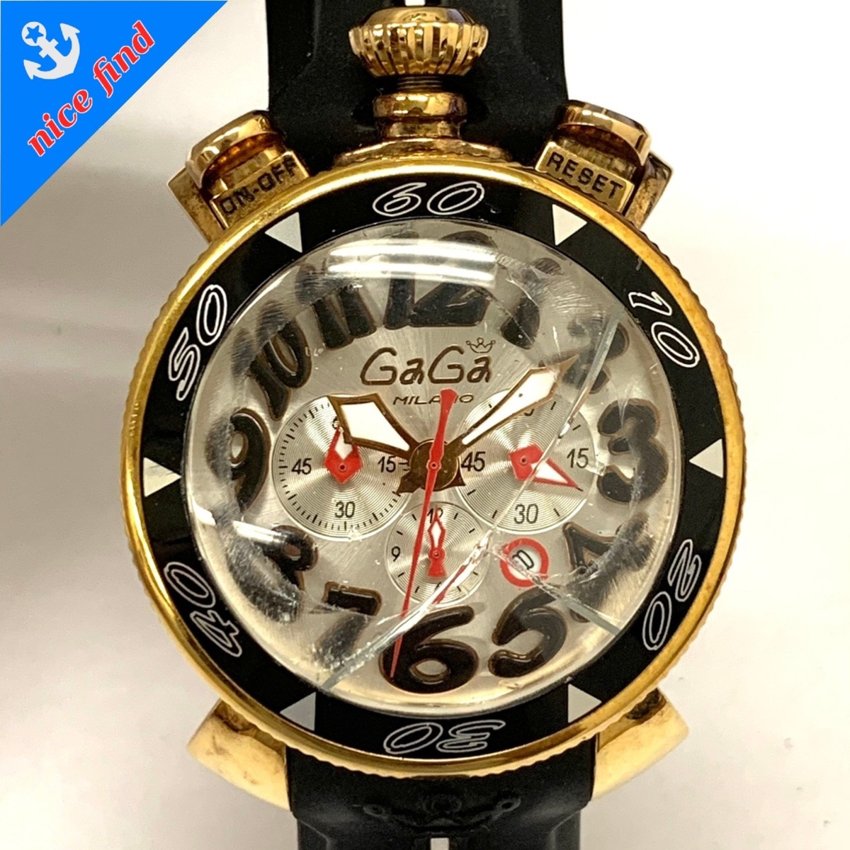 GaGa MILANO ガガミラノ 腕時計 安心の海外正規品]です 稼動品 