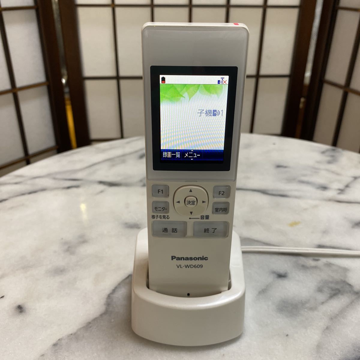 panasonic VL-WD 609 インターフォン子機 VL-WD609 電源充電確認済み