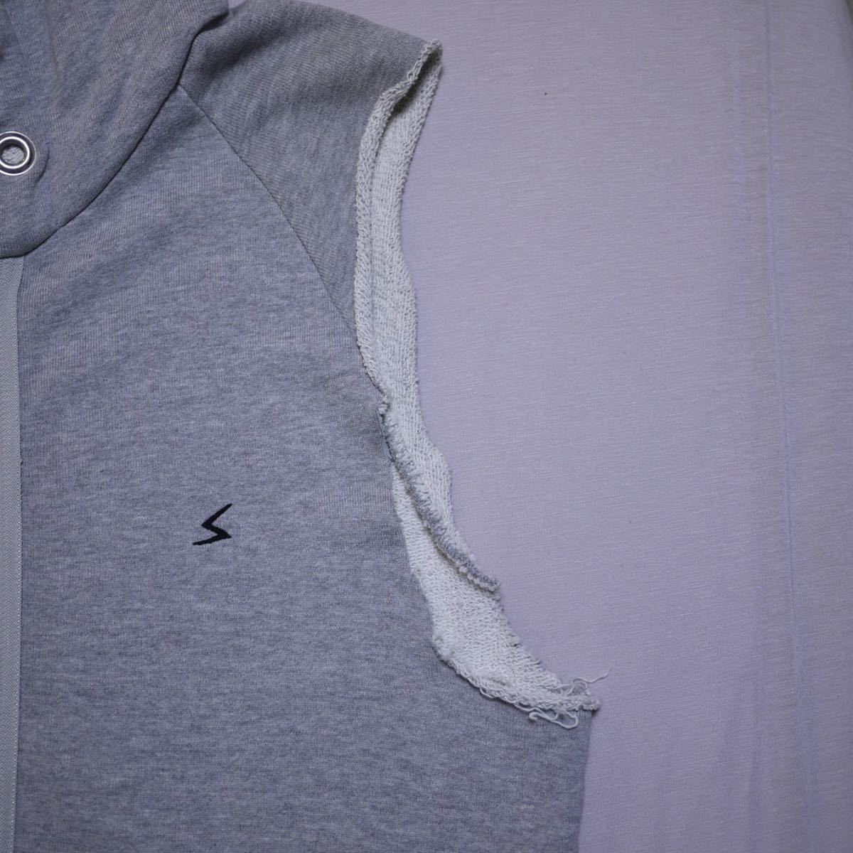 09ss UNDERCOVER CUT OFF SWEAT HOODIE Size 3 アンダーカバー カット 