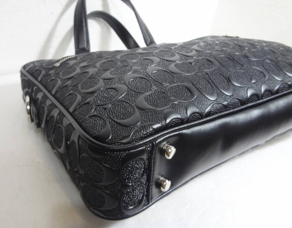 超美品 希少】COACH コーチ 71752 ビジネスバッグ ブリーフケース 書類 