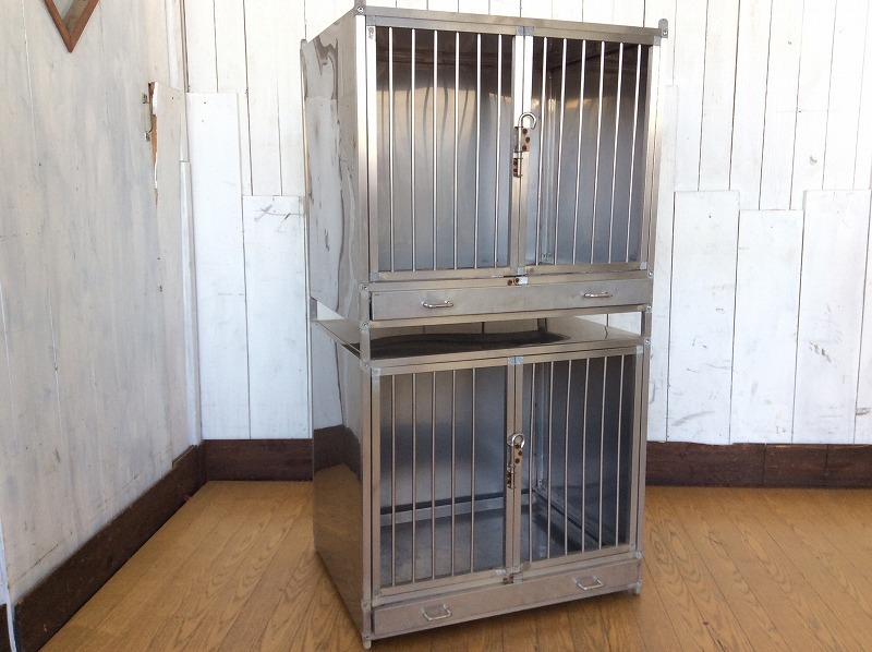  ステンレス製の輸送用ドッグゲージ/ペットケージ/キャリー/2段/121cm&times;64cm&times;49.5cm ハウス小屋犬舎猫ペット(ケージ)｜売買されたオークション情報、yahooの商品情報をアーカイブ公開 - オ ケージ