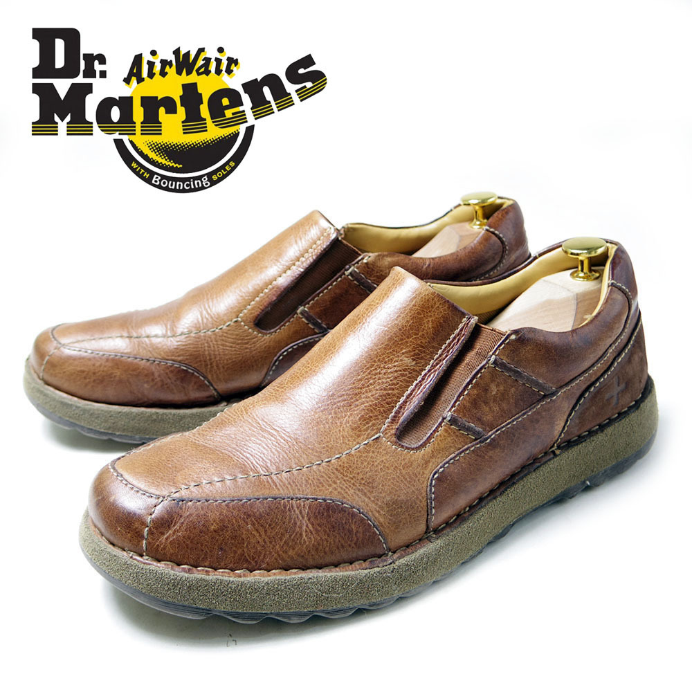 ドクターマーチン 英国製 5ホール Kutsuya Ikeda 0 UK9.5　28.5cm相当　Dr.Martens　ドクターマーチン　スリッポン　レザー　シューズ　ブーツ　革靴　ブラウン　スニーカー　/U3858