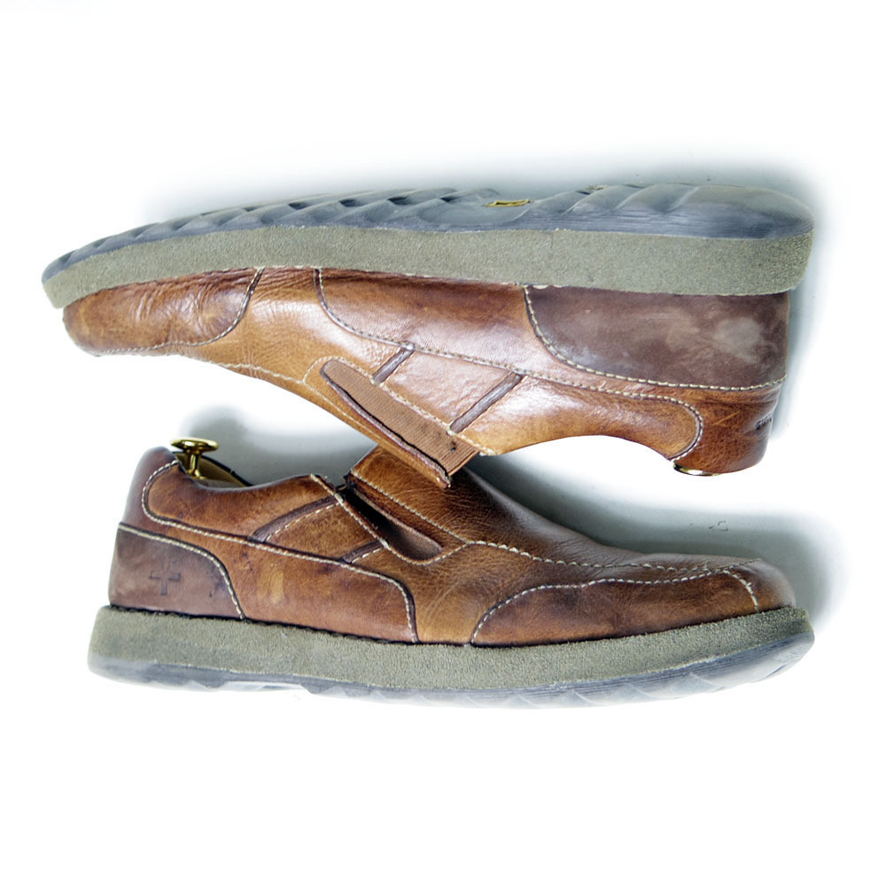 ドクターマーチン 英国製 5ホール Kutsuya Ikeda 0 UK9.5　28.5cm相当　Dr.Martens　ドクターマーチン　スリッポン　レザー　シューズ　ブーツ　革靴　ブラウン　スニーカー　/U3858